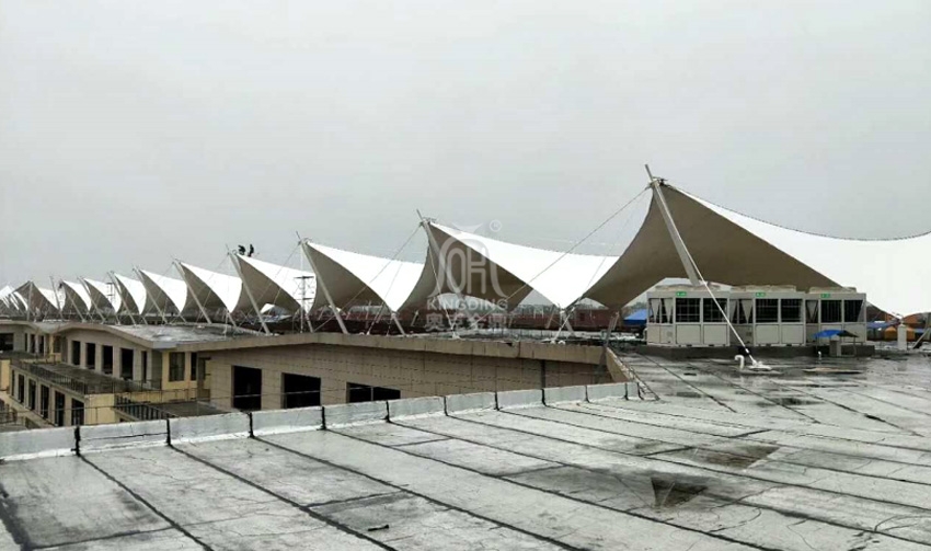 湖北潛江生態(tài)龍蝦城商業(yè)街膜結構