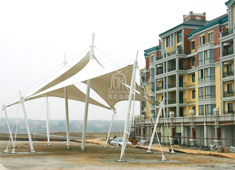 湖南臨澧縣濱河路廣場(chǎng)膜結(jié)構(gòu)工程 